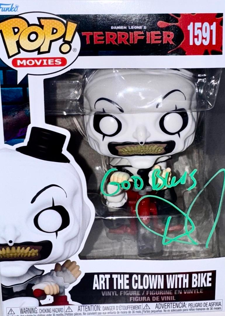 Daniel Roebuck Signed Funko Pop #1591 Art The Clown (Terrifier) - SWAU #04